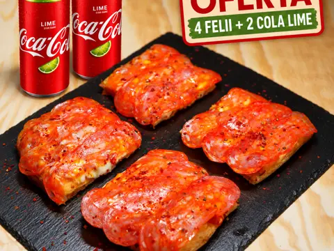 Diavola Classica (blat Scrocchiarella) - 492g + 2 Coca Cola Lime