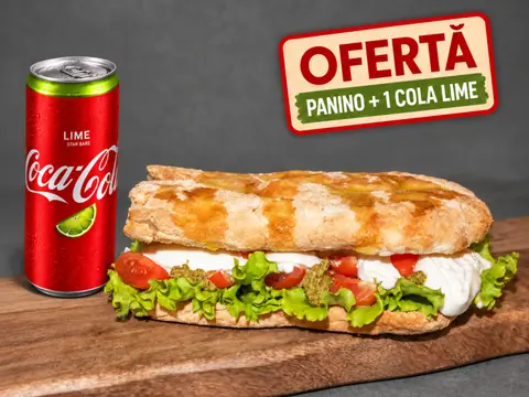 Caprese Panino + 1 Coca Cola Lime