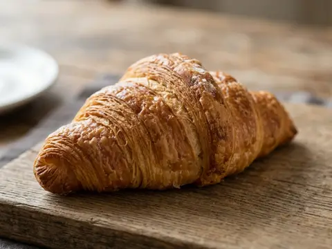 Croissant cu unt